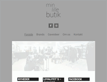 Tablet Screenshot of minlillebutik.dk